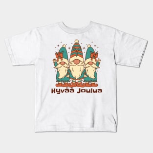 Merry Christmas in Finnish Kids T-Shirt